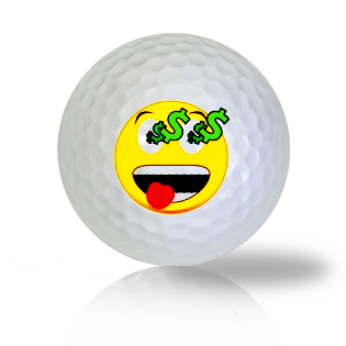 Hard After Money Emoticon Golf Balls Used Golf Balls - Foundgolfballs.com
