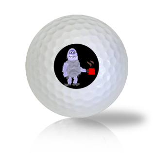Monster with a Coffee Keeping Warm Funny Golf Balls Used Golf Balls - Foundgolfballs.com