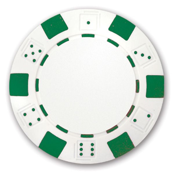 Classic Personalized Poker Chips - Green Used Golf Balls - Foundgolfballs.com
