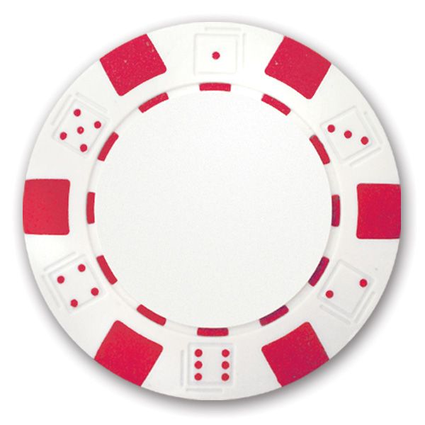 Classic Personalized Poker Chips - Red Used Golf Balls - Foundgolfballs.com