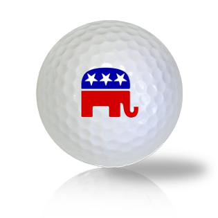 Republican Elephant Golf Balls - Found Golf Balls
