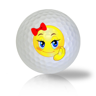 Pretty Girl Emoticon Golf Balls Used Golf Balls - Foundgolfballs.com