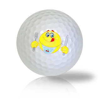 Ready To Eat Emoticon Golf Balls Used Golf Balls - Foundgolfballs.com