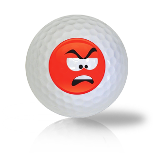 Really Disgusted Emoticon Golf Balls Used Golf Balls - Foundgolfballs.com