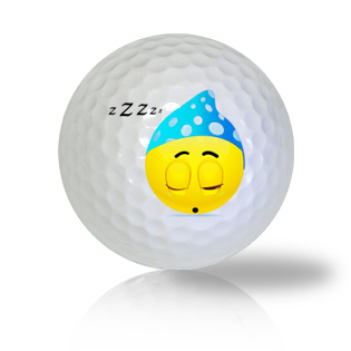 Sweetly Sleeping Emoticon Golf Balls Used Golf Balls - Foundgolfballs.com