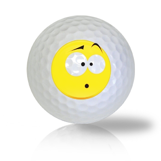 Somewhat Confused Emoticon Golf Balls Used Golf Balls - Foundgolfballs.com