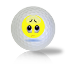 Worried And Stressed Emoticon Golf Balls Used Golf Balls - Foundgolfballs.com