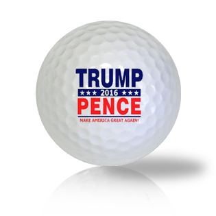 Donald Trump and Mike Pence Campaign Golf Balls Used Golf Balls - Foundgolfballs.com