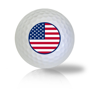 America Circle Flag Golf Balls - Found Golf Balls