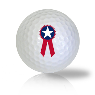 America Flag Ribbon Golf Balls - Found Golf Balls