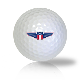 America Flag Shield Golf Balls - Found Golf Balls