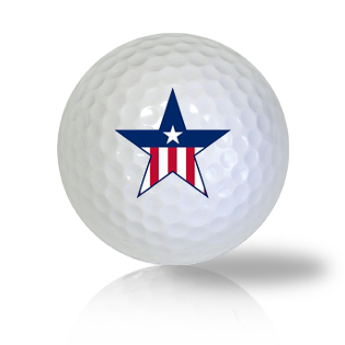 America Flag Star Golf Balls - Found Golf Balls