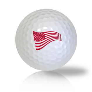 America Red Flag Golf Balls - Found Golf Balls