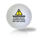 Warning Really Funny Golf Balls Used Golf Balls - Foundgolfballs.com