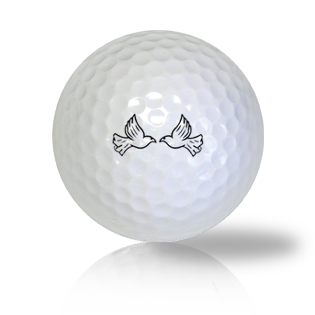Wedding Doves Golf Balls - Found Golf Balls