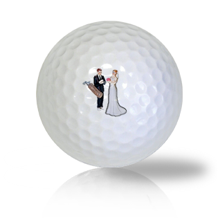 Bride & Groom Golf Balls - Found Golf Balls