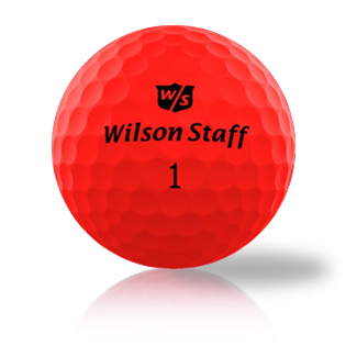 Custom Wilson Duo Soft Optic Red Used Golf Balls - Foundgolfballs.com