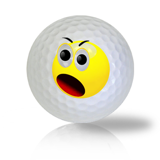 Yelling Emoticon Golf Balls Used Golf Balls - Foundgolfballs.com