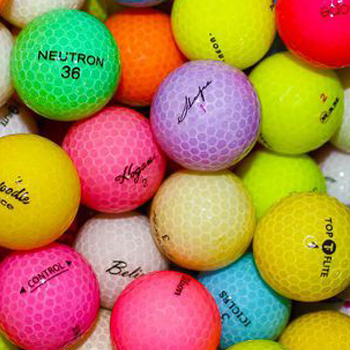 Assorted Color Crystal Mix Used Golf Balls - Foundgolfballs.com