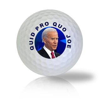 Donald Trump - Biden - Quid Pro Quo Joe Used Golf Balls - Foundgolfballs.com