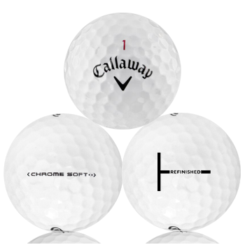Custom Callaway Chrome Soft Refinished (T-Line) Used Golf Balls - Foundgolfballs.com