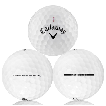 Custom Callaway Chrome Soft Refinished (Straight Line) Used Golf Balls - Foundgolfballs.com