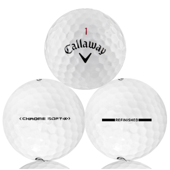 Custom Callaway Chrome Soft X Refinished (Straight Line) Used Golf Balls - Foundgolfballs.com