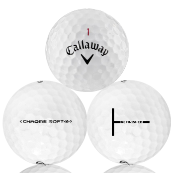 Callaway Chrome Soft X Refinished (T-Line) Used Golf Balls - Foundgolfballs.com