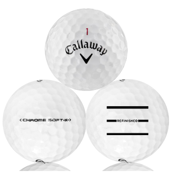 Callaway Chrome Soft X Refinished (Triple-Line) Used Golf Balls - Foundgolfballs.com