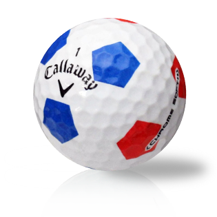 お値下げしました！Callaway HX RED&BLUEボールウレタン3ピース Callaway Chrome Soft X Truvis Red Blue used golf balls