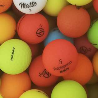 Assorted Color Matte Mix Used Golf Balls - Foundgolfballs.com