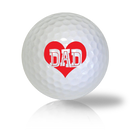 I Love Dad Golf Balls - Found Golf Balls