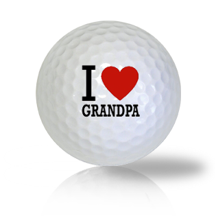 I Love Grandpa Golf Balls - Found Golf Balls