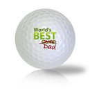 World's Best Dad Golf Balls - Found Golf Balls