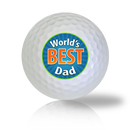 World's Best Dad Golf Balls - Found Golf Balls