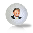 Donald Trump President in a Gold Tie Golf Balls Used Golf Balls - Foundgolfballs.com