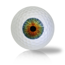 Blue Brown Eye Ball Golf Balls - Found Golf Balls