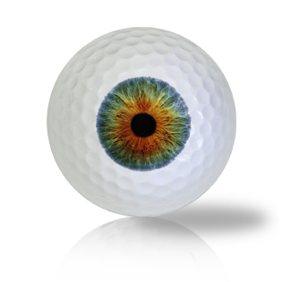 Blue Brown Eye Ball Golf Balls - Found Golf Balls