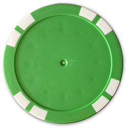 Personalized Poker Chips - Solid Green Used Golf Balls - Foundgolfballs.com