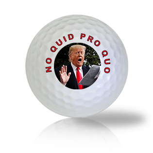 Donald Trump No Quid Pro Quo Used Golf Balls - Foundgolfballs.com