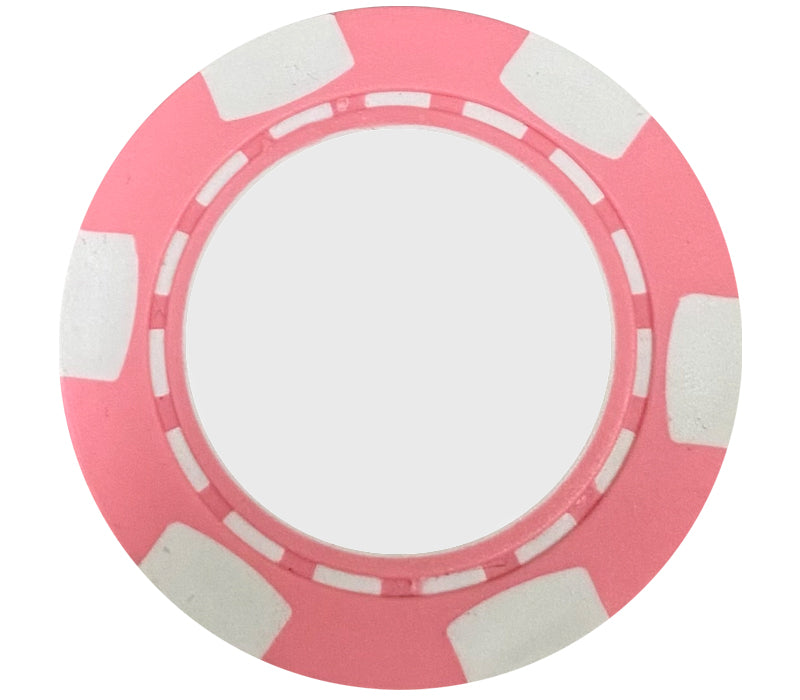 Custom Classic Personalized Poker Chips - Pink Used Golf Balls - Foundgolfballs.com