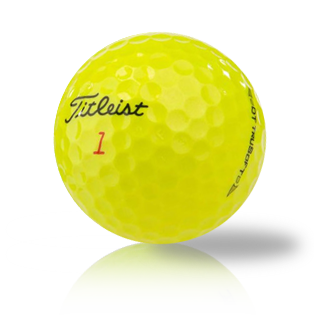 Custom Titleist DT TruSoft Yellow Used Golf Balls - Foundgolfballs.com